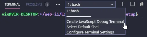 Debug Terminal