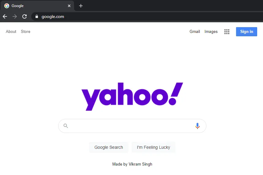 New Google Page