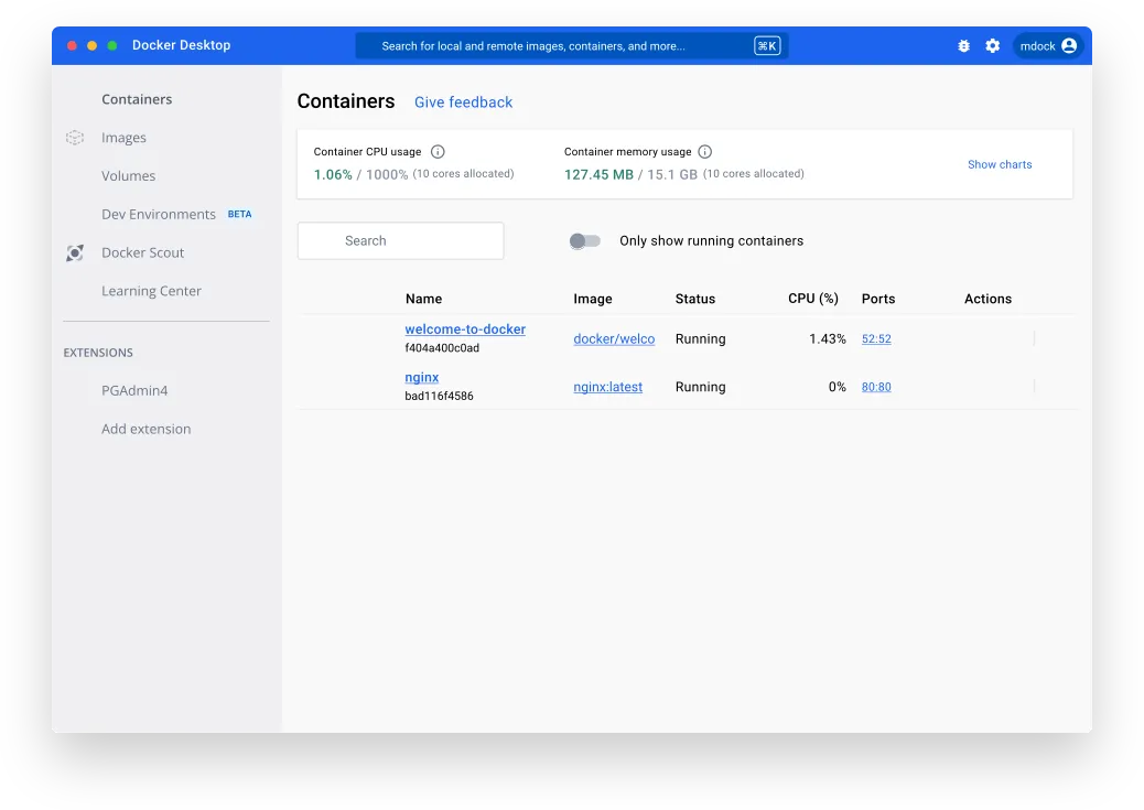 Docker Desktop